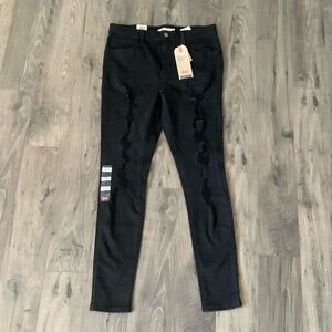 Levi's 720 High Rise Super Skinny Denim Jeans Women's Size 31/Size 12 Black